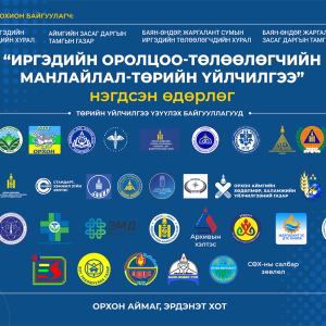 " ИРГЭДИЙН ОРОЛЦОО- ТӨЛӨӨЛӨГЧИЙН МАНЛАЙЛАЛ- ТӨРИЙН ҮЙЛЧИЛГЭЭ " ӨДӨРЛӨГ БОЛНО